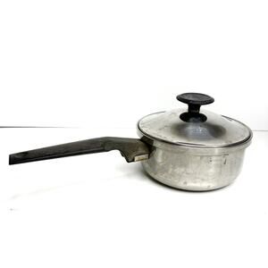Vintage Town House by West Bend Stainless Steel Quart Size Small Pot w/Lid USA